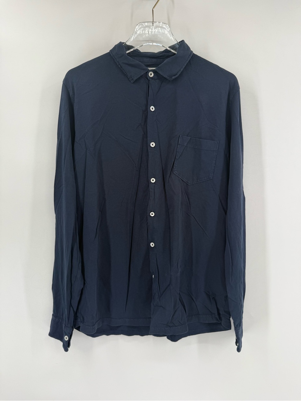 Hartford‎ navy blue long sleeve polo shirt size xl